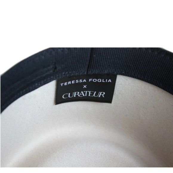 TERESA FOGLIA x CURATEUR Cream Spring Hat